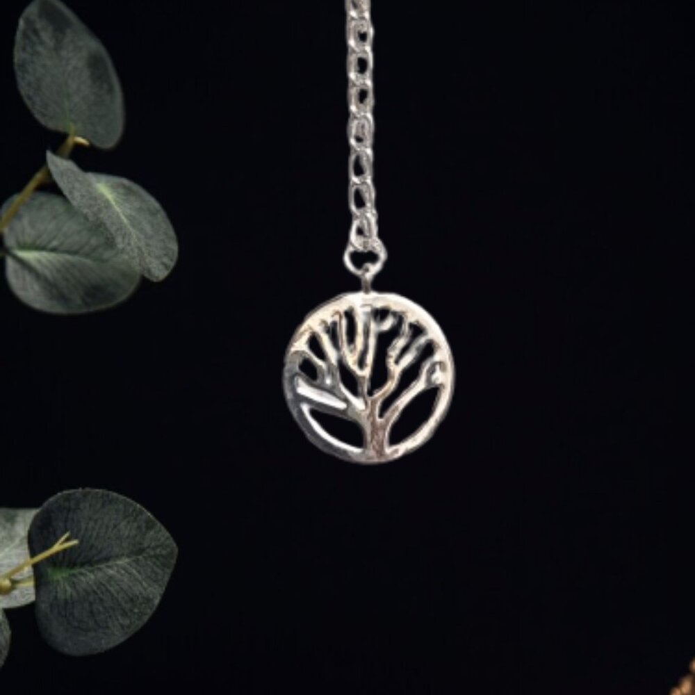 Tree of Life Silver Plated Necklace Handmade - Picture 7 of 17